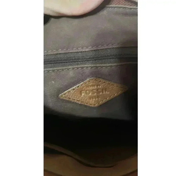 Fossil crossbody bag small man made‎ material brown - Picture 5 of 7